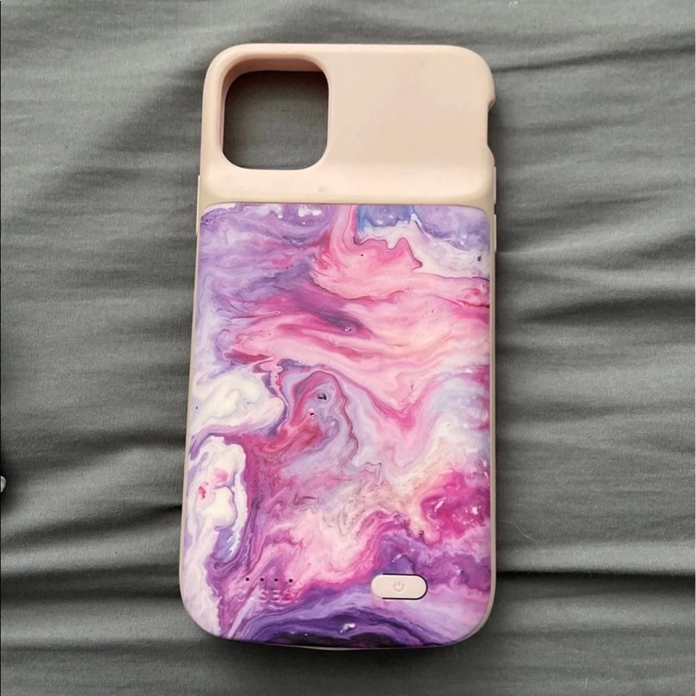 Tie Dying Over You Purple Marble iPhone Case